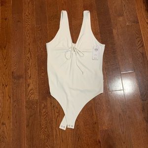 Abercrombie & Fitch Brand New White Bodysuit